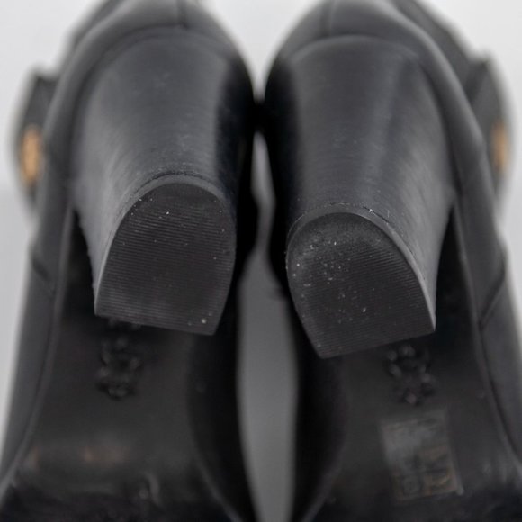 TORY BURCH Junction Leather Boots Black | 7.5 - Picture 10 of 14